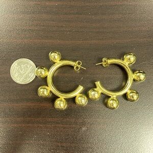 August gold earrings